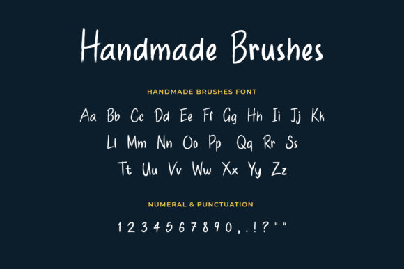 Handmade Brushes Font Poster 3