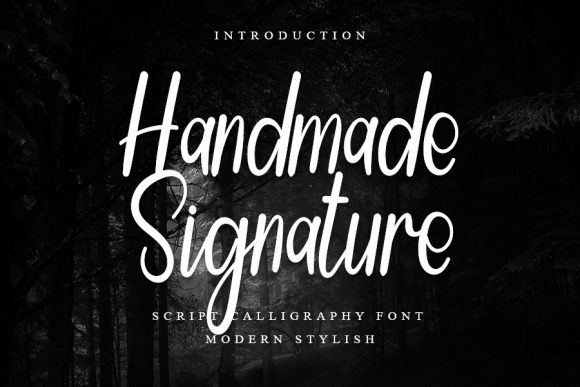 Handmade Signature Font Poster 1