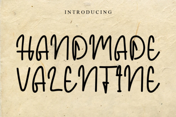 Handmade Valentine Font Poster 1