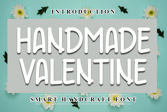Handmade Valentine Font Poster 1