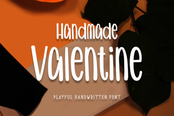 Handmade Valentine Font Poster 1