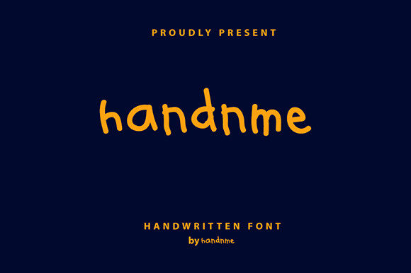 HandnMe Font Poster 1