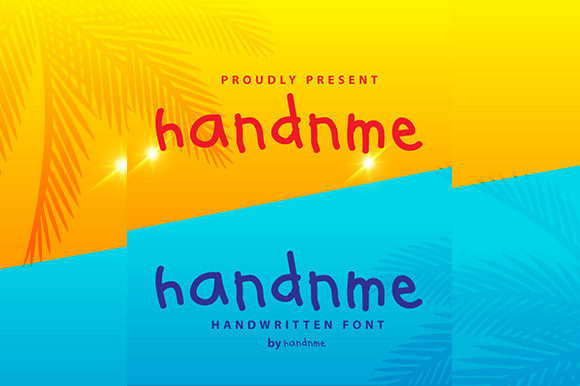 HandnMe Font Poster 2