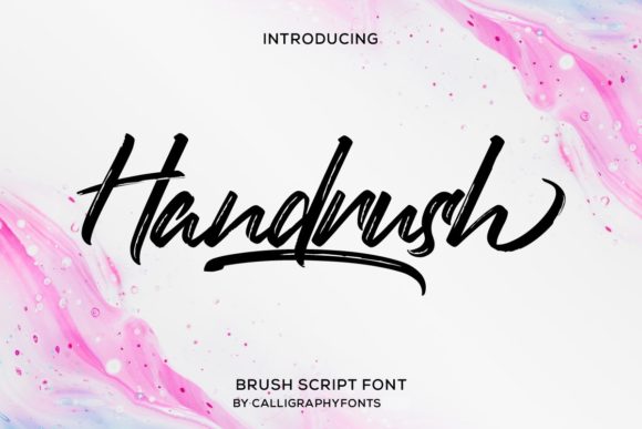 Handrush Font Poster 1