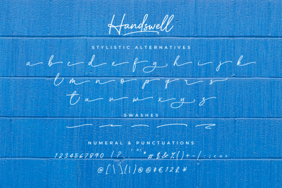 Handswell Font Poster 8