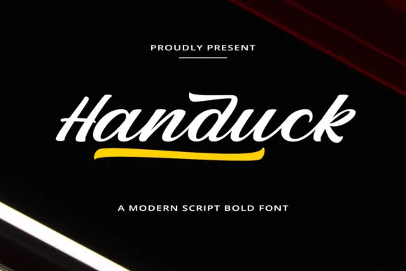 Handuck Font Handuck Font Poster 1