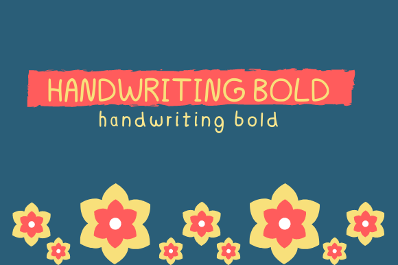 Handwriting Bold Font
