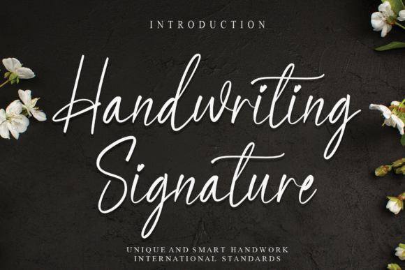 Handwriting Signature Font Poster 1