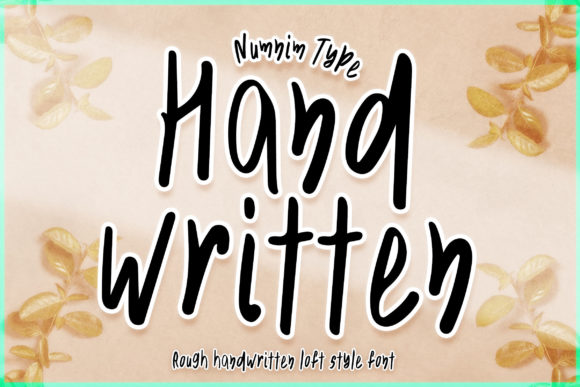 Handwritten Font Poster 1