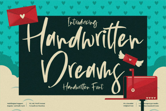 Handwritten Dreams Font Poster 1