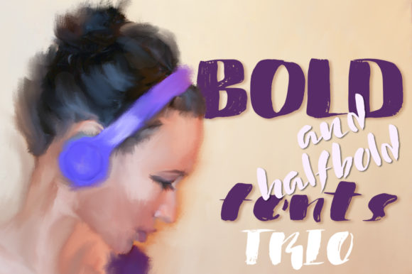 Handwritten Trio Font Poster 2