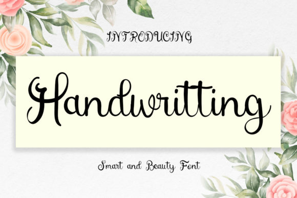 Handwritting Font Poster 1