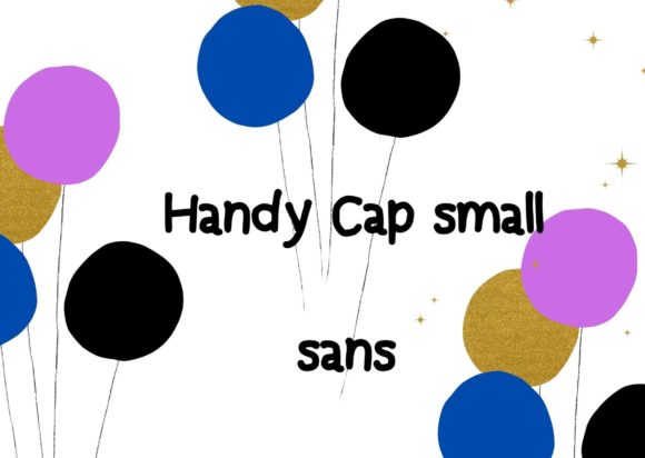 Handy Caps Small Sans Font Poster 1