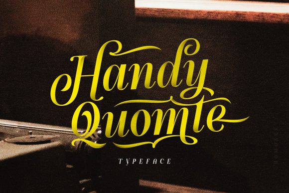 Handy Quomte Font Poster 15