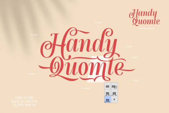 Handy Quomte Font Poster 17