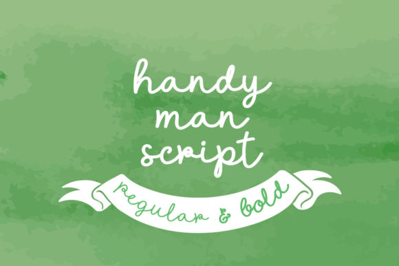 Handyman Script Font Poster 1