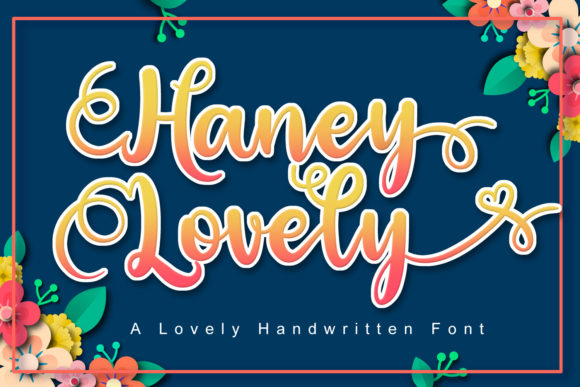 Haney Lovely Font Poster 1