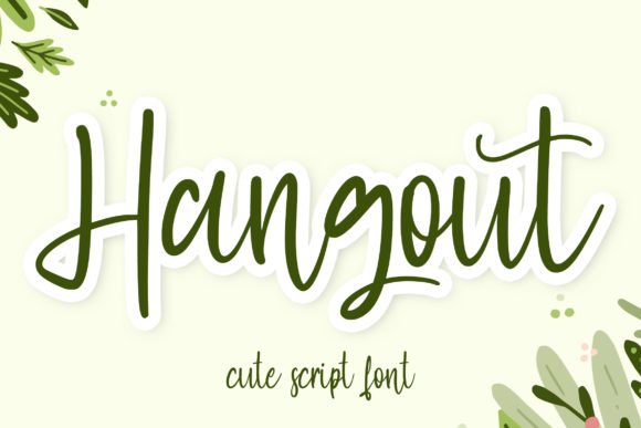 Hangout Font Poster 1