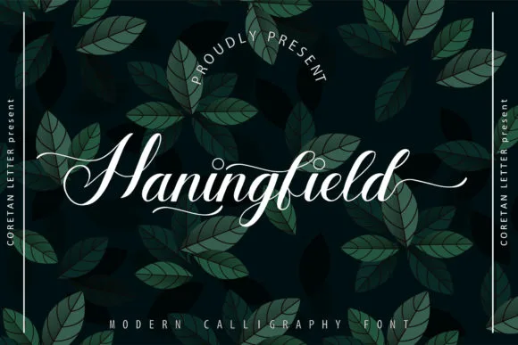 Haningfield Font Haningfield Font Poster 1