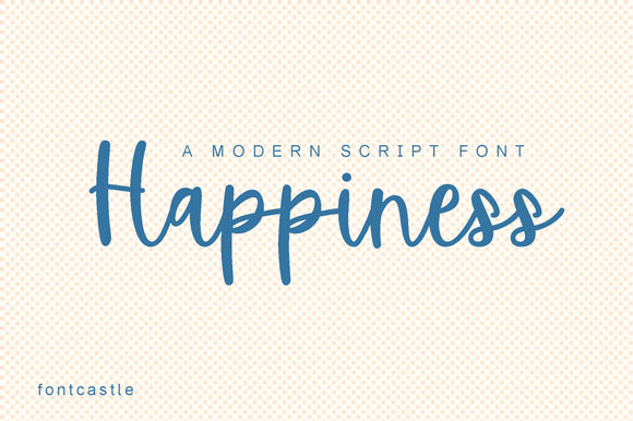 Happiness Font Poster 1