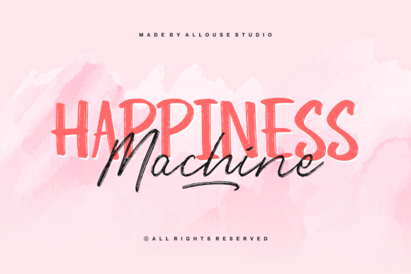 Happiness Machine Duo Font Poster 1