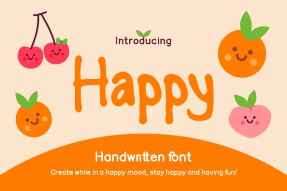 Happy Font Poster 1