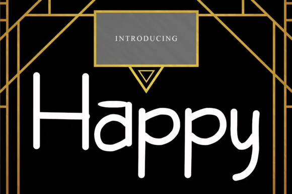 Happy Font Happy Font Poster 1