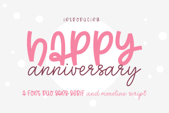 Happy Anniversary Font Poster 1