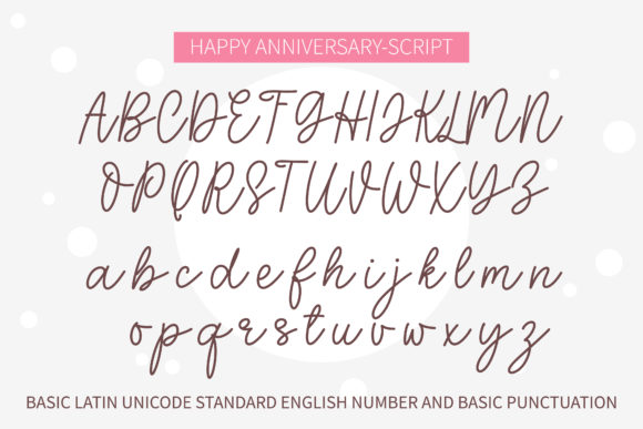 Happy Anniversary Font Poster 4