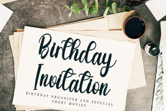 Happy Birthday Font Poster 2