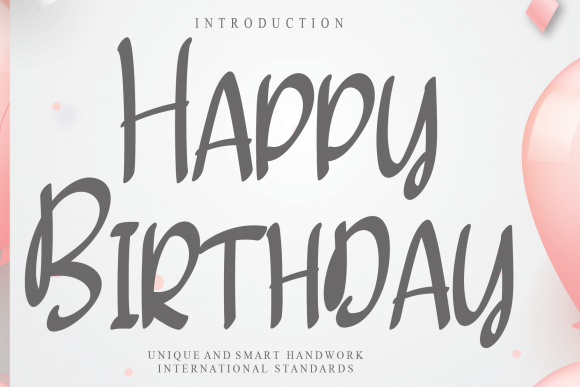 Happy Birthday Font Poster 1