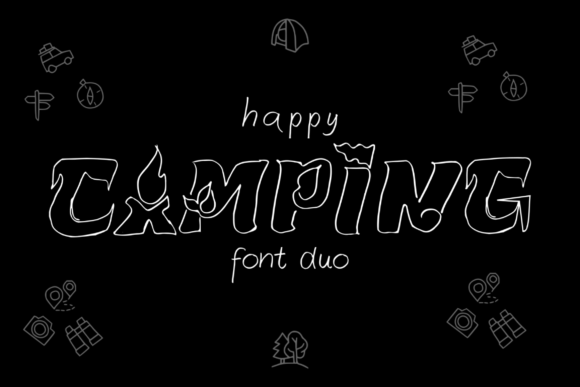 Happy Camping Font Poster 1