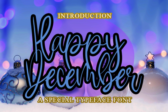 Happy December Font Poster 1