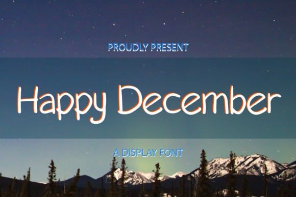 Happy December Font