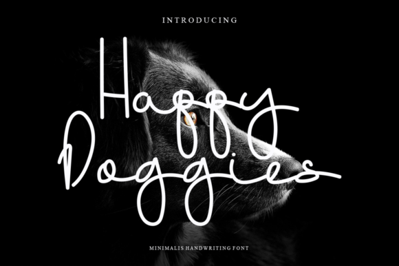 Happy Doggies Font Poster 1
