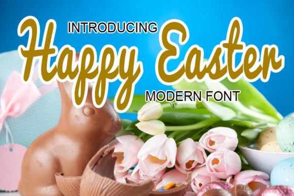 Happy Easter Font Poster 1