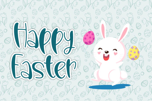 Happy Easter Font Poster 1