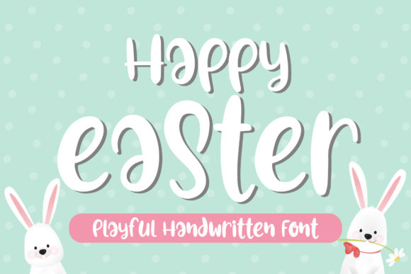 Happy Easter Font Poster 1