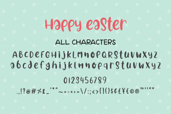 Happy Easter Font Poster 7