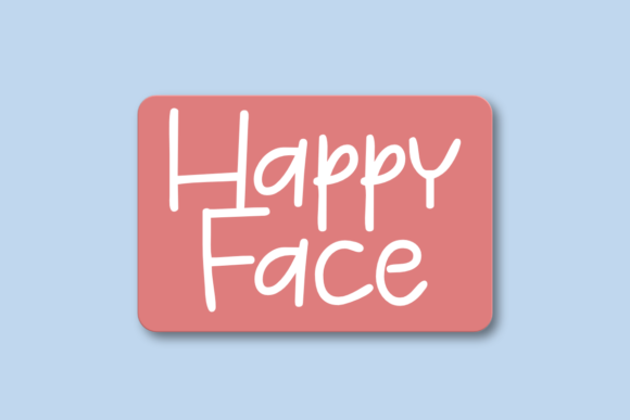 Happy Face Font Poster 1