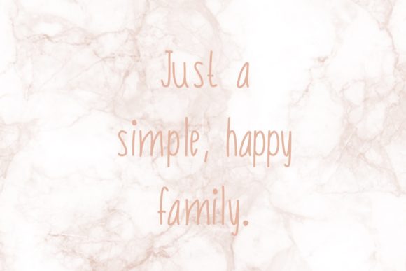 Happy Family Font Poster 2
