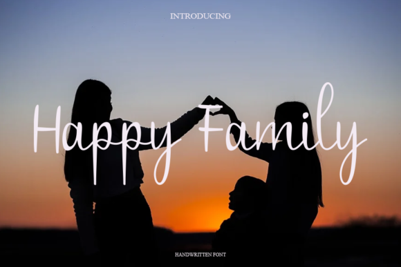 Happy Family Font Happy Family Font Poster 1