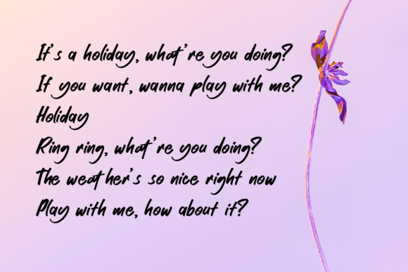 Happy Holiday Font Poster 2