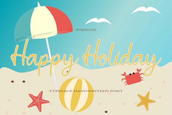 Happy Holiday Font Poster 1