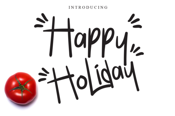 Happy Holiday Font