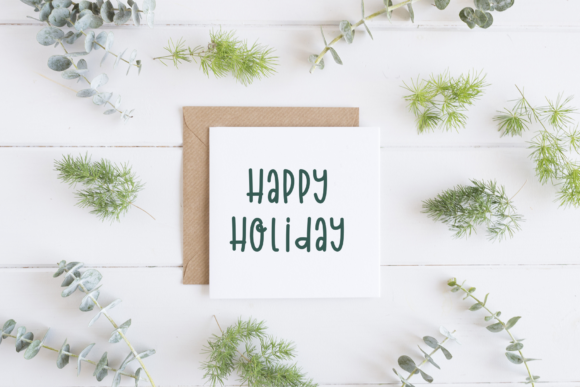 Happy Holiday Font Poster 2