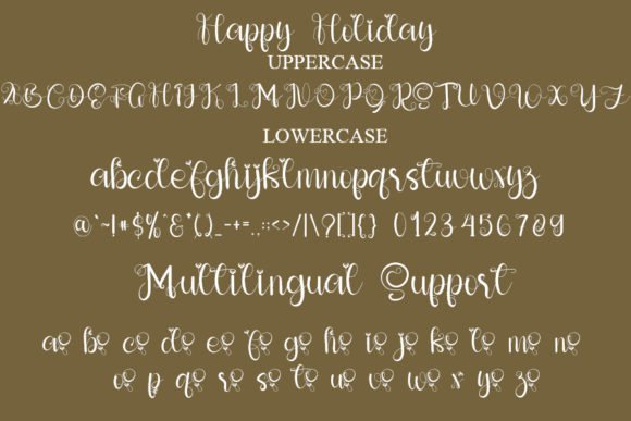 Happy Holidays Font Poster 5
