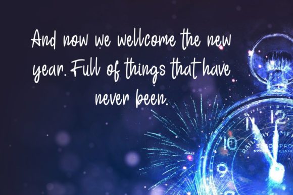 Happy January Font Poster 3