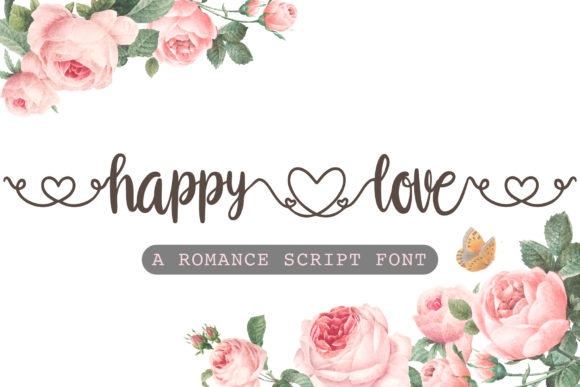 Happy Love Font Poster 1