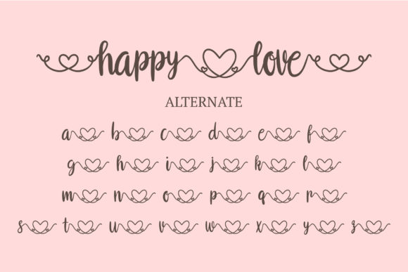 Happy Love Font Poster 5